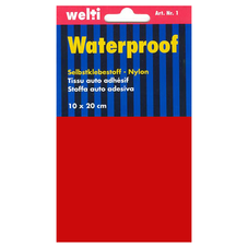 Selbstklebestoff Nylon 10 x 20 cm - rot